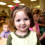 preschool girl smiling