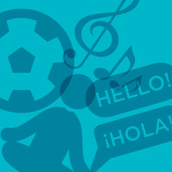 Ícono que representa ejercicios de enriquecimiento como música, fútbol y yoga