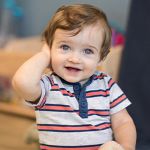 two year old boy smiling