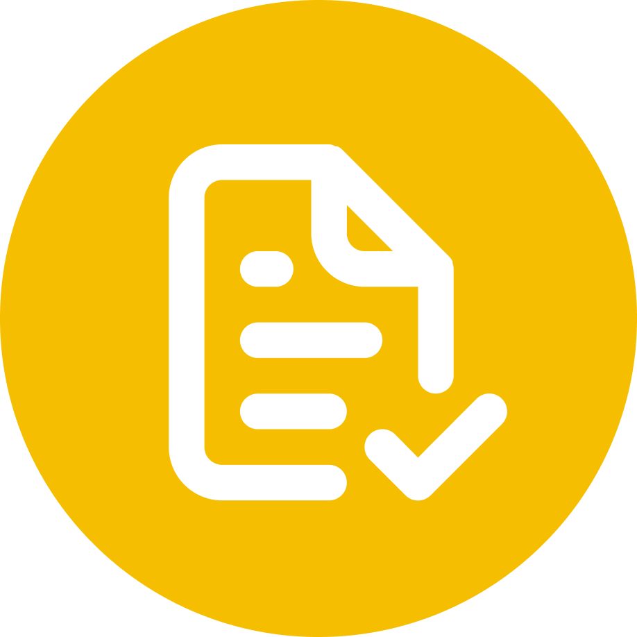 Form and checkmark icon