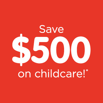 oferta Ahorre $500 en cuidado infantil
